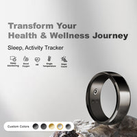 Smart Health Ring - Waterproof Fitness Tracker with Heart Rate & Sleep Monitor