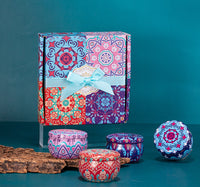 Soy Wax Organic Oil Dried Flower Tin Aromatherapy