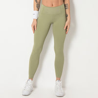 Pocket Fitness Laser Hollow Stitching Hip-lifting Tight-fitting Sports Running Yoga Pants Women