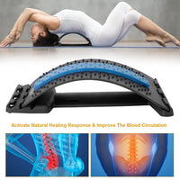 Adjustable Back Stretcher for Lumbar Support & Spinal Decompression