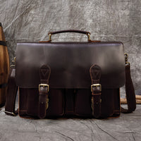 Men's Leather Satchel Bag