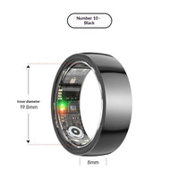 Health Tracking Ring for Heart Rate Sleep and Blood Oxygen Monitoring