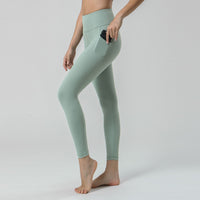 New Nude Yoga Women's High Waist Pocket Fitness Suit