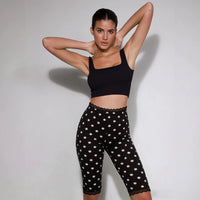 Women's Printed Lace Activewear Bootcut Pants