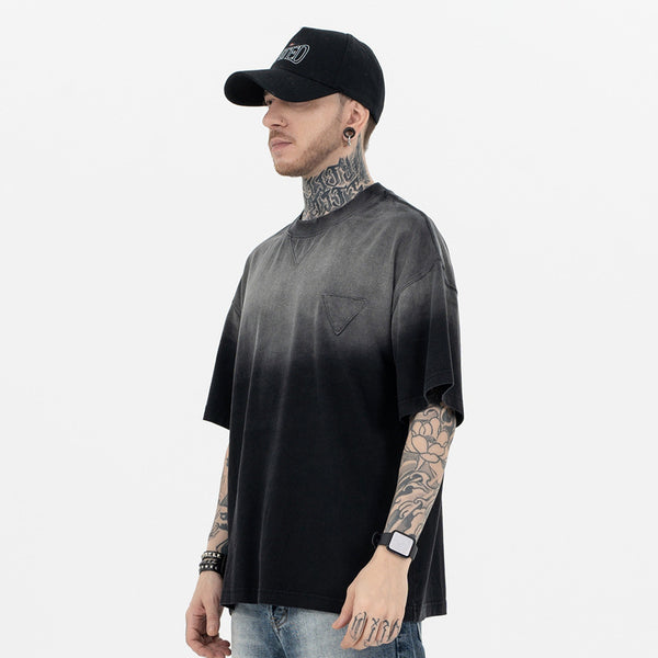 American Gradient Triangle Patch Heavy Retro Short Sleeve