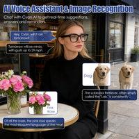 AI Smart Glasses with Camera & Audio