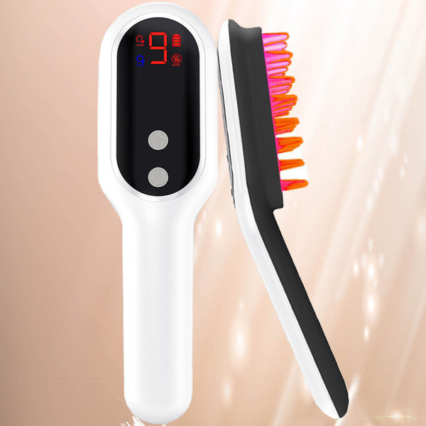 Electric Scalp Massager & Hair Growth Comb with Red & Blue Light Therapy