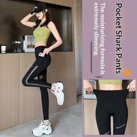 Women's Workout Leggings with Mesh Storage Pockets
