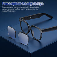 AI Smart Glasses with Camera & Audio