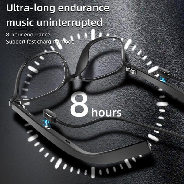 Smart AI Bluetooth Glasses with Interchangeable Lenses