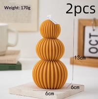 Creative Geometric Pillar Scented Candles For DIY Home And Holiday Decor