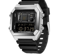 Fashion Square Waterproof Electronic Watch Multifunctional Student Sports Watch