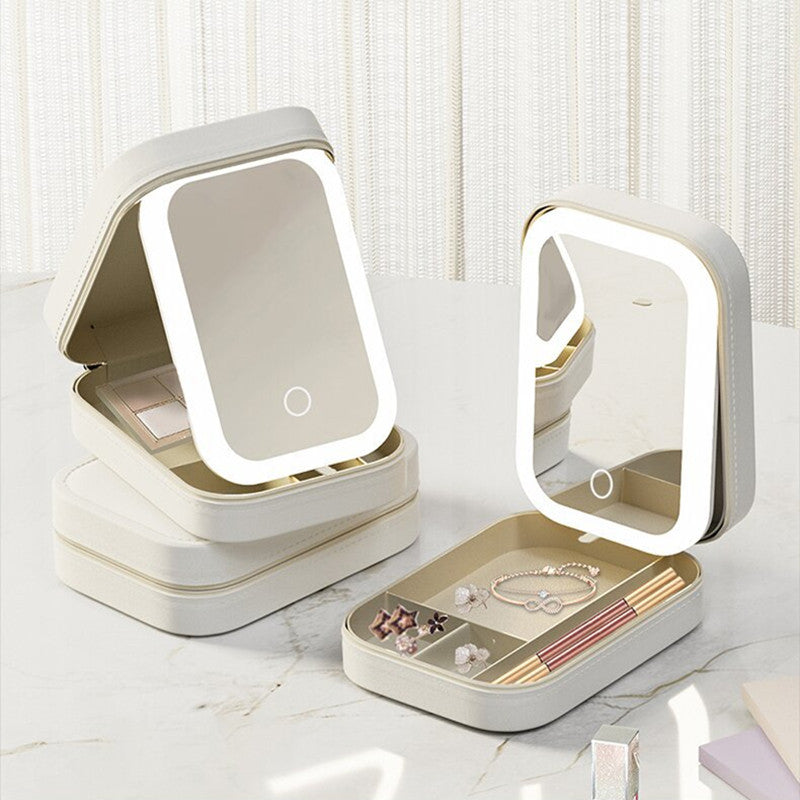 LED Makeup Organizer Box for Cosmetics and Beauty Essentials