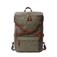 Men's Vintage Leather Canvas backpack