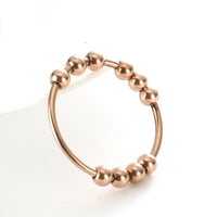 Anxiety Relief Spinner Ring with Meditation Beads