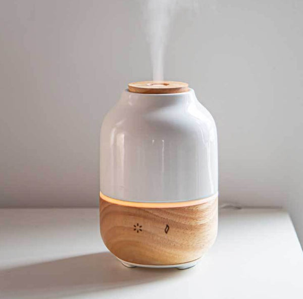 Solid Wood Ceramic Aromatherapy Humidifier