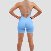 Seamless Sexy Peach Hip One-piece Fitness Clothes Thread Quick-drying