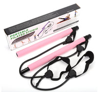 Pilates Bar Kit with Resistance Bands - Portable Home Gym Equipment