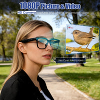 AI Smart Glasses with Camera & Audio