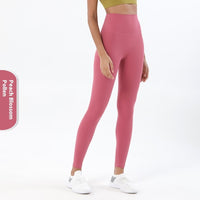 Yoga Women's No Embarrassment Line Skin-friendly Nude Feel Fitness Pocket High Top Sports Leggings