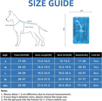 Reflective Dog Cooling Vest with Ice Packs for Hot Weather