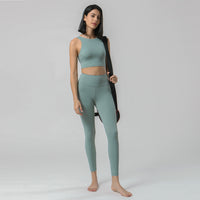 New Nude Yoga Women's High Waist Pocket Fitness Suit