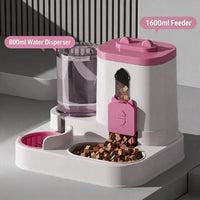Gravity Pet Feeder and Water Dispenser for Cats Puppies and Small Pets