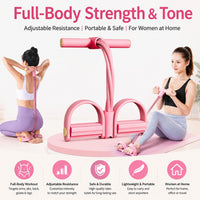 6 Tube Pedal Resistance Band for Full Body Fitness Training