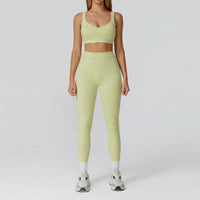Color-Block Fleece Yoga Set