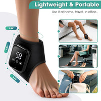 Foot Massager for Neuropathy, Rechargeable Ankle Heating Pad with Massage for Circulation, Foot and Ankle Massager for Pain Relief, Suitable for Reduce Fatigue and Plantar Fasciitis, Travel & Home Use