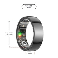 Health Tracking Ring for Heart Rate Sleep and Blood Oxygen Monitoring
