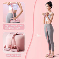 6 Tube Pedal Resistance Band for Full Body Fitness Training