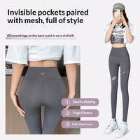 Women's Workout Leggings with Mesh Storage Pockets