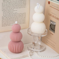 Creative Geometric Pillar Scented Candles For DIY Home And Holiday Decor