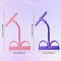 6 Tube Pedal Resistance Band for Full Body Fitness Training