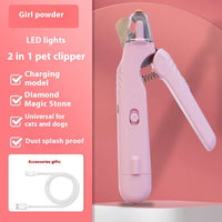 2-in-1 LED Pet Nail Clippers for Dogs & Cats