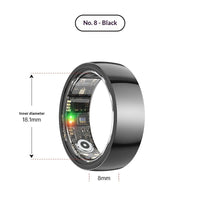Health Tracking Ring for Heart Rate Sleep and Blood Oxygen Monitoring