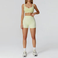 Color-Block Fleece Yoga Set