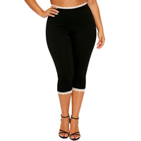 Women's Printed Lace Activewear Bootcut Pants
