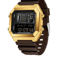 Fashion Square Waterproof Electronic Watch Multifunctional Student Sports Watch