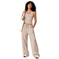 Womens Yoga Casual Top And Pants Set