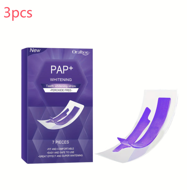 Purple Teeth Whitening Strips Dry