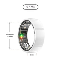 Health Tracking Ring for Heart Rate Sleep and Blood Oxygen Monitoring