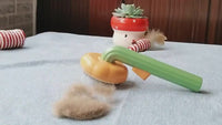 Pet Pumpkin Brush, Pet Grooming Self Cleaning Slicker Brush For Dogs Cats Puppy Rabbit, Cat Brush Grooming Gently Removes Loose Undercoat, Mats Tangled Hair Slicker Brush