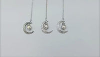 Fashion Moon Natural Glowing Stone Healing Necklace Women Gift Charm Luminous Pendant Necklace Jewelry